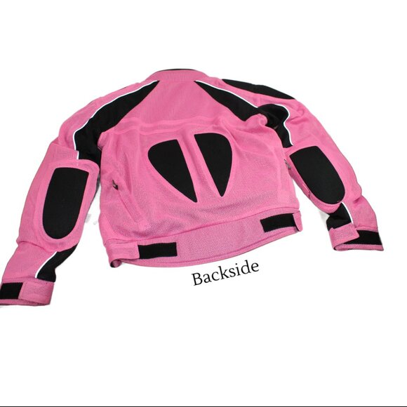 Vega Technical Gear Pink Motorcycle Riding Jacket, Size Medium - Picture 6 of 8